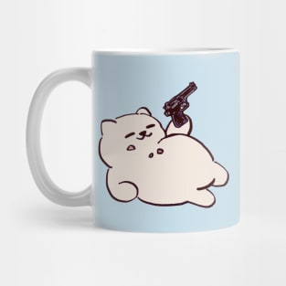 kitty collector tubbs the cat but it has a gun Mug